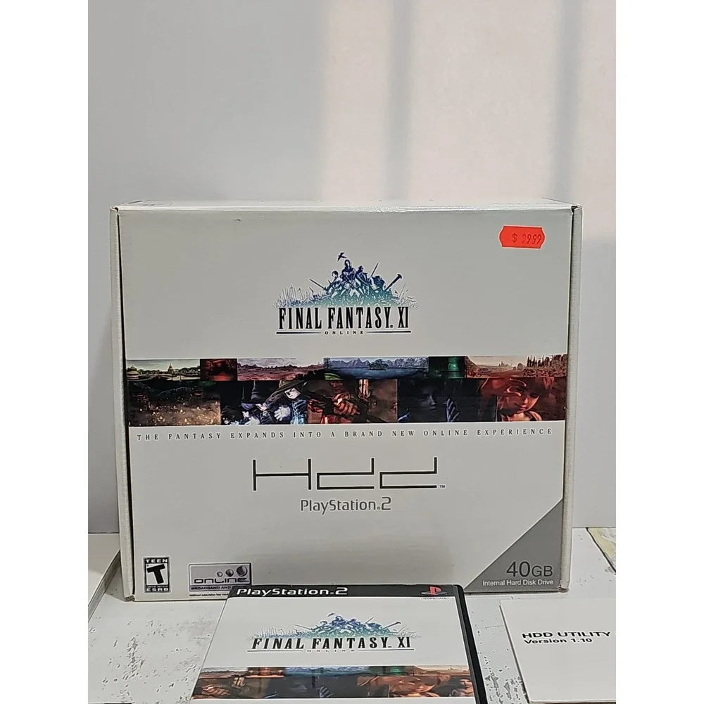 Final Fantasy XI Online PlayStation 2 Hard Disk Drive Bundle NO HARD-DRIVE